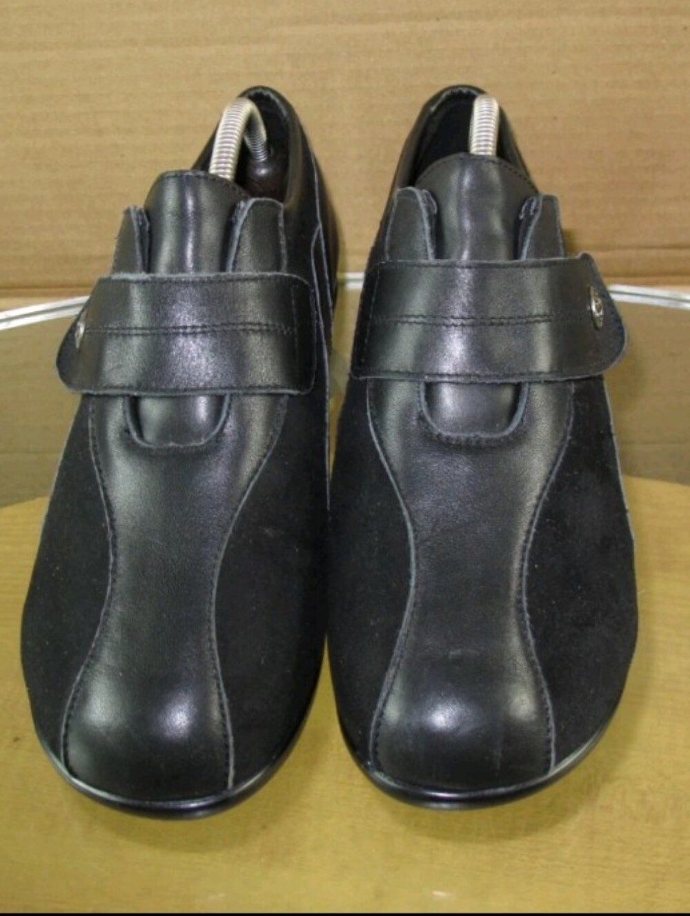 Propet Diana Orthopedic Diabetic Shoes Black Leather W0905 Womens Sz 9 XX (4E)